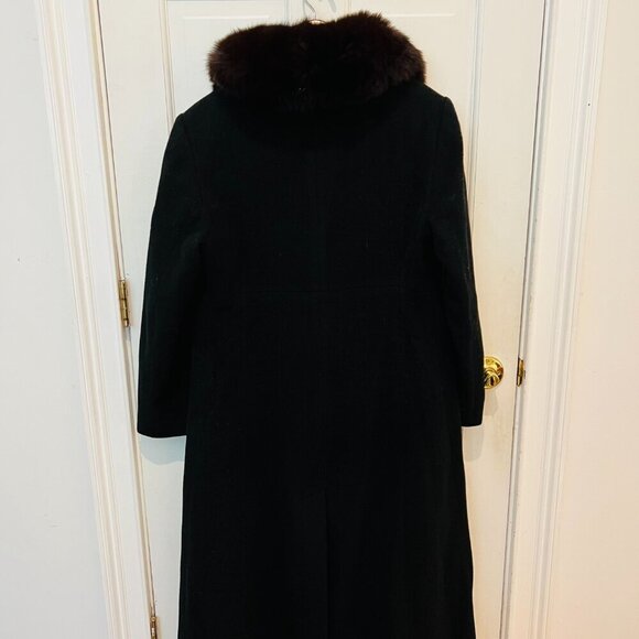 Marvin Richards Penny Lane Coat with Mongolian Lamb Fur Trim, size 10 - Picture 11 of 16